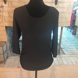 Large black top with Bow Back